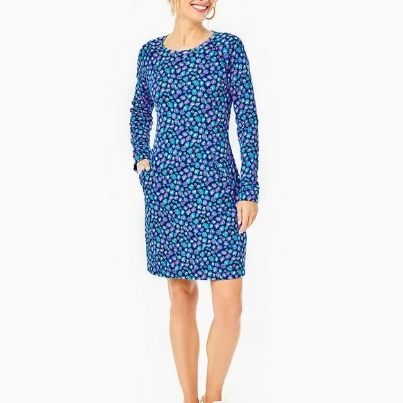lilly pulitzer beach comber dress Lilly Pulitzer Dune Upf 50+ Short Sleeve Women's Dress Rousseau Pink : XL main image 1